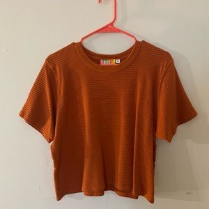 Big bud press T-shirt cropped honeycomb